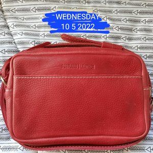 NEW Portland Leather Goods Full Grain Leather Toaster Crossbody Bag